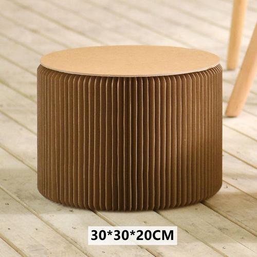 Tabouret En Papier Pliable De 38cm, Rond Et Créatif, Mobilier Nordique Élégant, Mobilier De Salon, Coiffeuse, Chaise Pliante