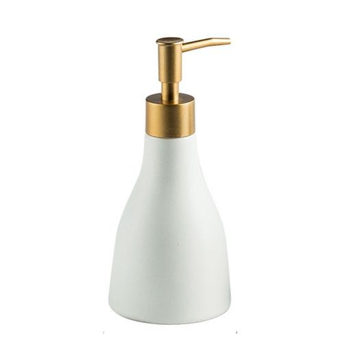 Distributeur de savon en céramique givré Simple, bouteille de savon à main en forme de cône, sous-bouteille de Gel de douche pour hôtel Club