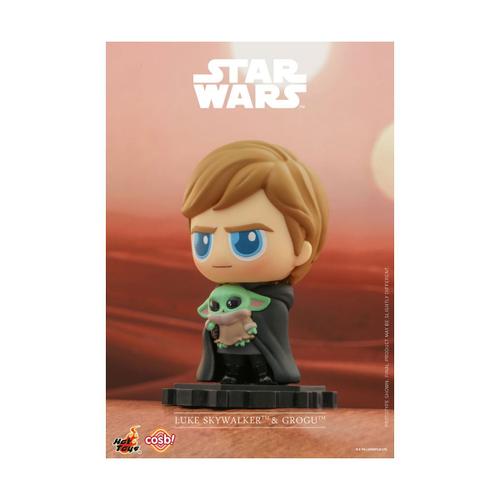 Star Wars: The Mandalorian Figurine Cosbi Luke Skywalker Grogu 8 Cm