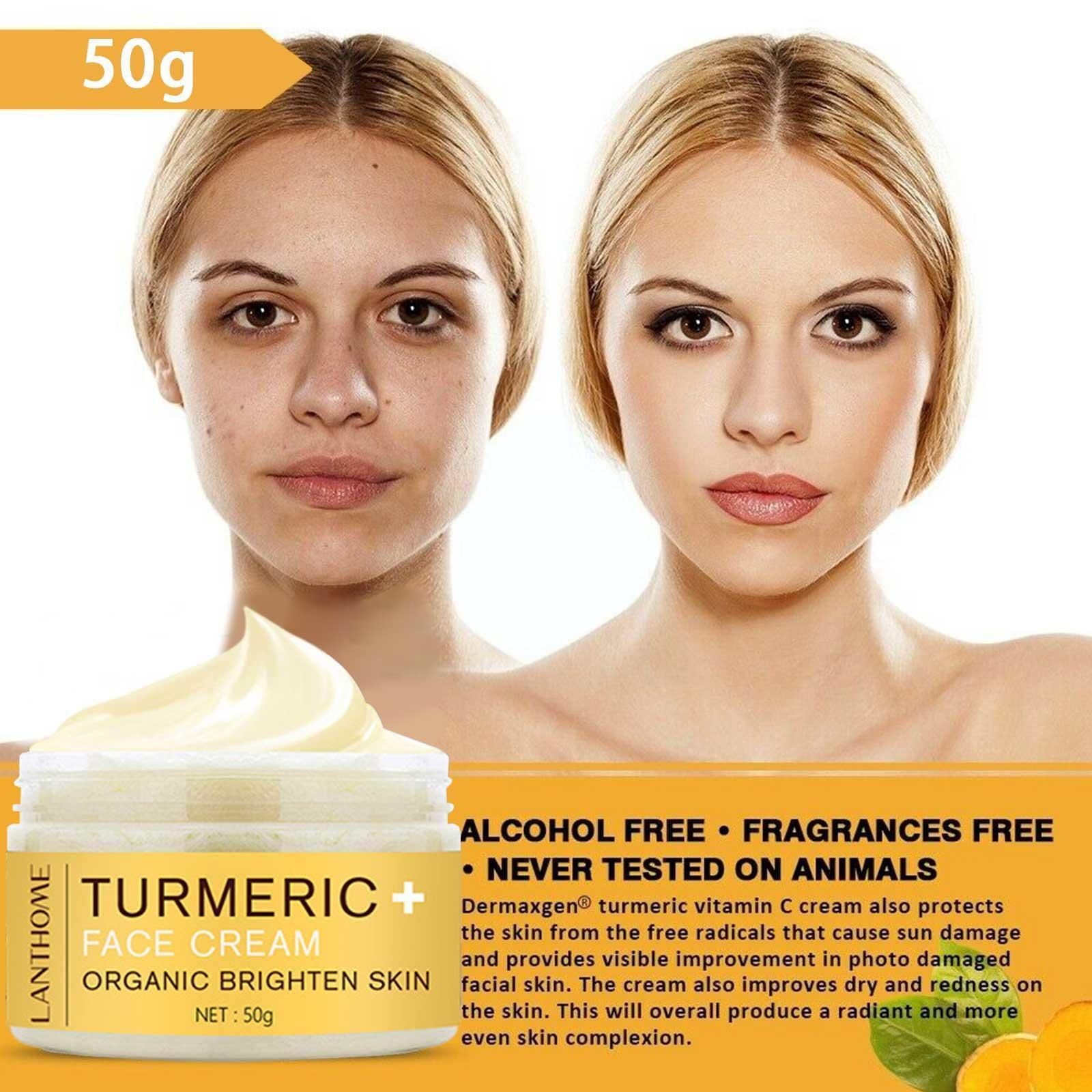 Crème De Turmeric Pour Le Visage, Dissolvant De Taches Foncées, Huile De Turmeric, Sérum Hydratant Pour La Peau Éclatante, Blanchiment Du Corps, O6f5 