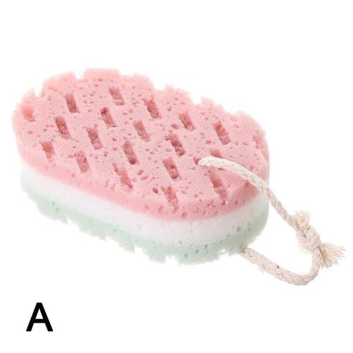 Éponge À Trois Couches, Boule De Bain, Douche, Gommage, Corps Sain, Pot De Lavage, Brosse De Massage, Durable, Z4w9 