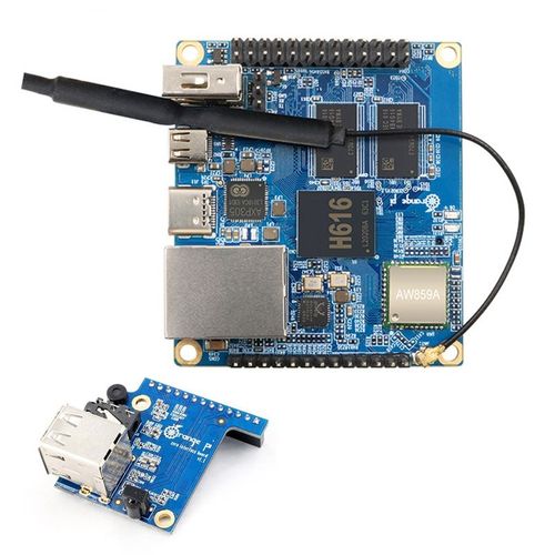 Carte de développement de décodeur Wifi + carte d'extension, pour Orange Pi Zero2 Allwinner H616 64 bits Cortex-A53 1 go DDR3 BT5.0