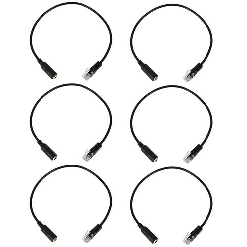 Câble adaptateur Jack vers RJ9 pour Iphone, 6x3.5Mm, adaptateur de casque vers téléphone de bureau
