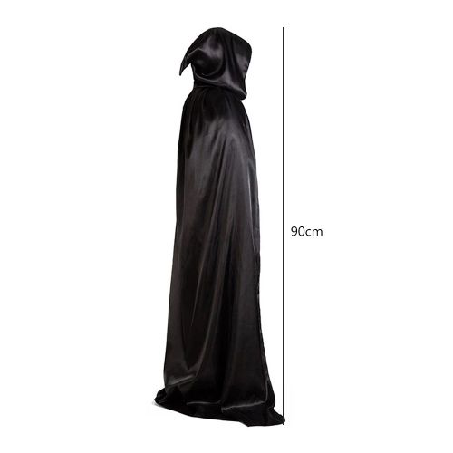 Cape Longue À Capuche Pour Femme Et Homme, Costume De Cosplay, Accessoires De Déguisement, Démon, Diable, Pour Enfants Et Adultes, Pour Fête D'halloween