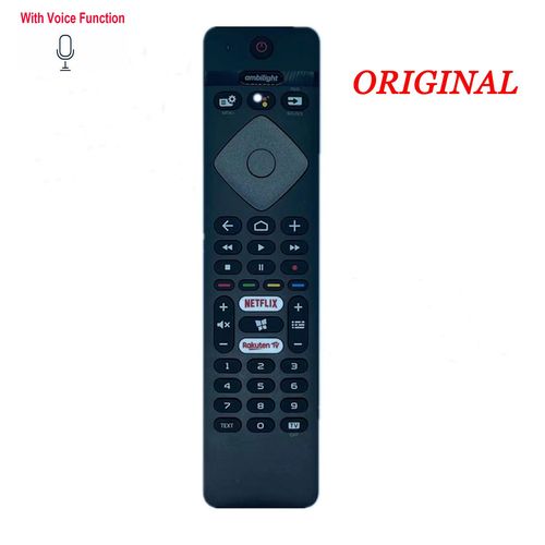 Télécommande originale pour Philips Ajustement 55PUS6754 55PUS6704 50PUS6754 50PUS6704 43PUS6754 43PUS6704 70PUS6504 65PUS6504 LED TV