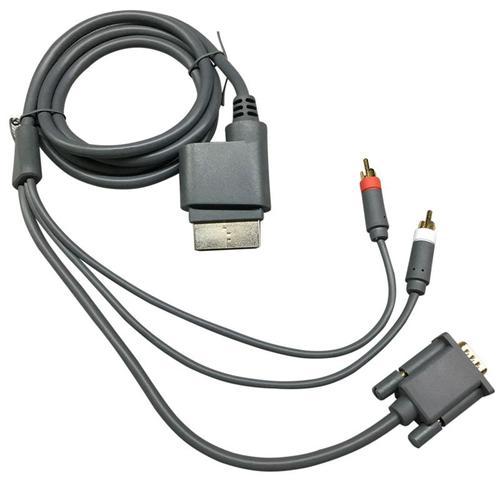 Câble pour moniteur de Projection TV, Audio vidéo mince, VGA + 2 RCA, XBOX360 à VGA-BOX
