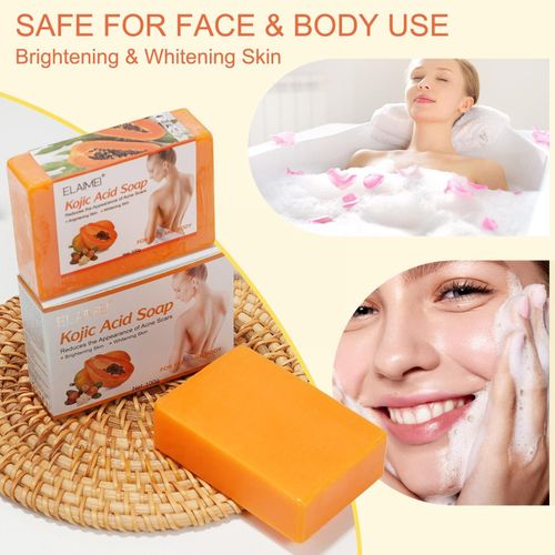 Savon Éclaircissant Pour La Peau, 100g, Fait À La Main, Avec Extrait De Papaye, Hydratant, Pour Tâches, U9a4 