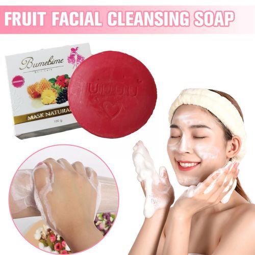 Savon Blanchissant Instantané Thaïlandais, Bain Fait À La Main, Huile De Fruits, Savon Blanc Naturel Pour La Peau, Essentiel, Z6g7, 100g 