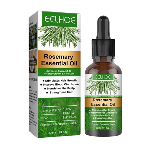 Sérum De Croissance Capillaire Au Romarin, Produits Anti-Perte De Cheveux, Huile Crépue, Amincissante, Dommages Rapides, Soins Essentiels Pour Le Cuir Chevelu, Repousse Des Cheveux X6g1 