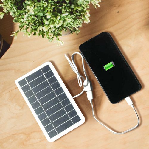 Panneau Solaire D'extérieur 2w 5v, Usb, Mini Chargeur Solaire Portable, Escalade Rapide, Voyage, Téléphone, Bricolage