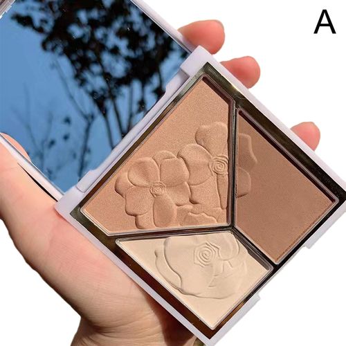 Palette De Fard À Paupières, 3 Couleurs, Gloss, Brillant, Mat, Maquillage, Ombre, Disque De Nez, Contour Complet Des Yeux, Sh E0z4 