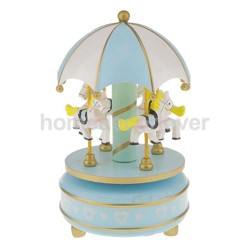 Boîte À Musique Rotative À Cheval Carrousel Pour Enfant, Jouet Mécanique À Remonter, Cadeau De Noël, Joyeux Go Rond, Décoration De Table Pour La Maison