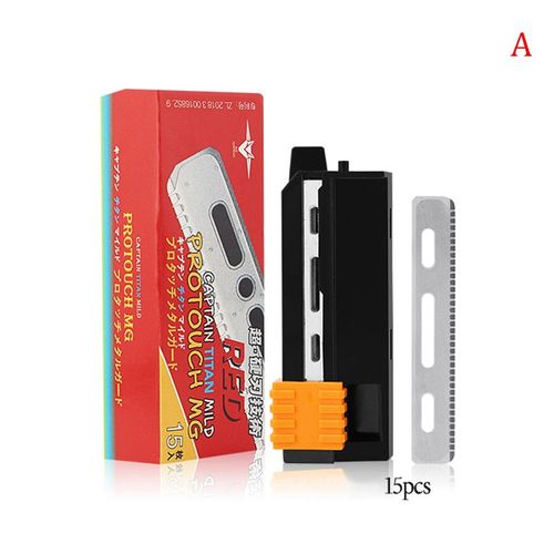 Lames de rasoir de remplacement, 15 pièces, pour coiffure, rasage, coupe, style