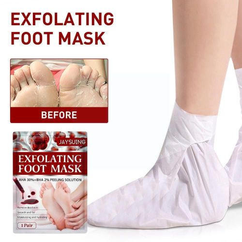 Masque Exfoliant Pour Les Pieds, 1 Paire, Film Exfoliant, Gommage, Outil Pour Talon, Soin Anti-Fissuration, Hydratant, Peau Des Pieds, Élimine Les Callosités Mortes, X5j4 