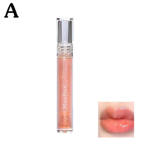 Rouge À Lèvres Liquide, Brillant À Haute Brillance, Naturel, Longue Durée, Non Collant, Repulpant, Hydratant, Couleur Aqueuse, Scintillante 
