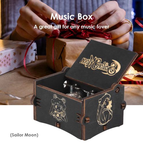 Boîte À Musique En Bois À Manivelle, Ornements De Maison Rétro, Artisanat, Cadeaux Pour Enfants