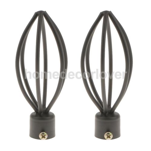 Tiges De Rideau Pour Fenêtre 2 Pièces | Décoratives, Design Élégant, Extrémités De Draperie Rail Têtes De Pôles Adaptés Aux Tiges De Diamètre Intérieur De 19/22/28mm