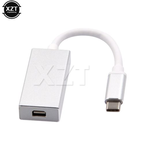 Adaptateur USB 3.1 Type C vers Mini DisplayPort 4K, câble Mini DP mâle vers femelle pour MacBook Air/pro ChromeBook, ordinateur portable