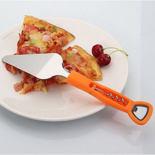 Pelle à fromage en acier inoxydable, 1 pièce, ustensile de Cuisine, pelle à crêpes, Grill, pelle à Pizza, pelle à gâteau, ouvre-bouteille KX 186