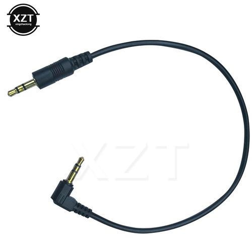 Vente! Câble Audio avec Jack mâle/mâle de 3.5mm vers câble aux de 3.5mm, hdmi à Angle droit de 90 degrés pour casque de voiture, cordon MP3/4 Aux de 0.3m