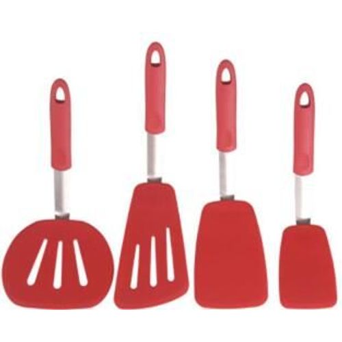 Ensemble de spatules à retourner en Silicone, résistant à la chaleur, Flexible, pour les crêpes aux ¿ufs, ensemble d'ustensiles de cuisine, xb022, 4 pièces/lot