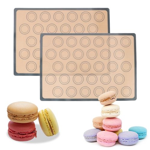 Plaque de cuisson antiadhésive en Silicone, plaque de cuisson, tapis de revêtement de plateau, tapis de cuisson, pâte à rouler, four, ustensiles de cuisson pour gâteau, biscuits, Macaron