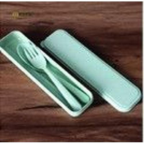 Kit De Vaisselle Ménagère Portable 3 Pièces/Ensemble | Couverts De Voyage, Paille De Blé Lf 100