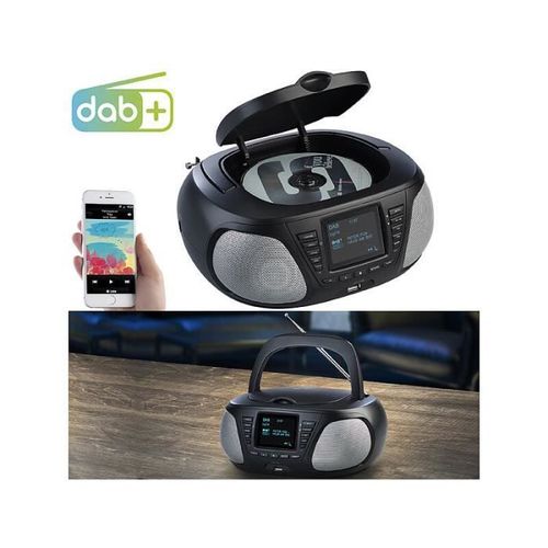 Lecteur CD portable avec bluetooth / DAB+ / FM / USB / AUX