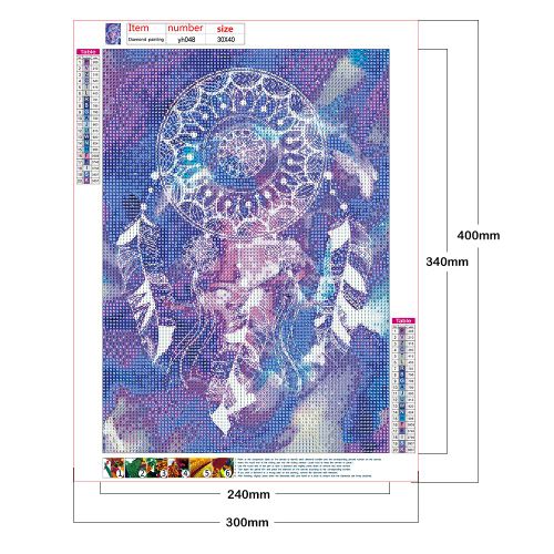 Attrape-rêve 5D à faire soi-même, Kit d'artisanat de photo diamant, perceuse ronde complète en résine, strass, dessin, mosaïque, peinture, décor de salle de maison