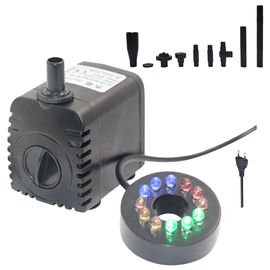 Pompe À Eau Submersible 10w 600l/H Pour Aquarium, Fontaine, Étang, Jardin, Paysage, Accessoires D'aquarium, Pompe De Nettoyage Avec 12 Lumières Led