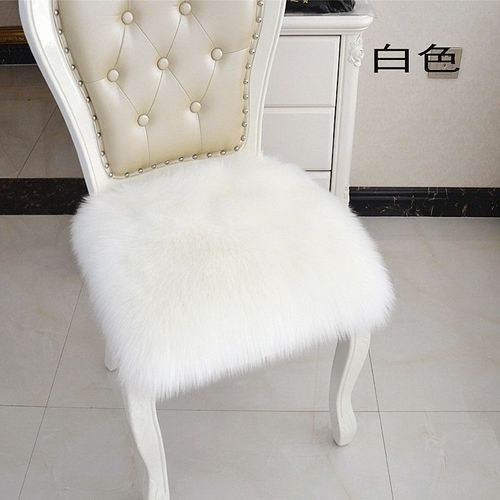 Housse De Chaise En Peau De Mouton Synthétique, Offre Spéciale, Poils Longs Chauds En Laine, Fourrure Duveteuse Unie, Pour Assise De Siège, Lavable, 3 Couleurs