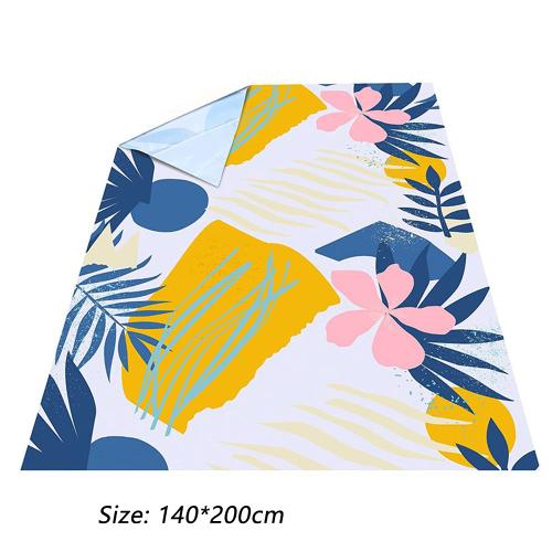 Couverture De Plage En Tissu Imprimé Oxford, Imperméable, Portable, Pour Randonnée, Pique-Nique, Camping, Tapis De Jeu, Sable, 1.4x2m