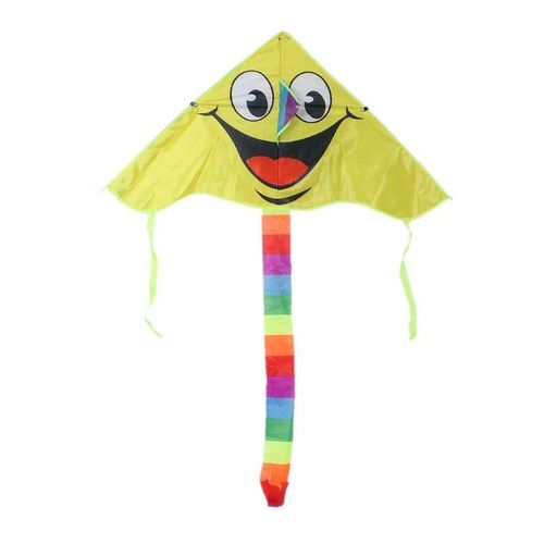 Cerf-Volant Visage Souriant Pour Enfants, Cerf-Volant De Dessin Animé, Sports De Plein Air, Animation Smiley