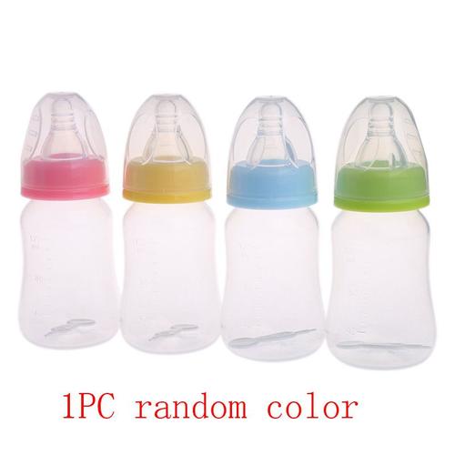 Biberon En Silicone Pour Nouveau-Né, 120ml, 1 Pièce, Tétine Pour Bébé, Couleur Aléatoire, Lait, Eau, Alimentation