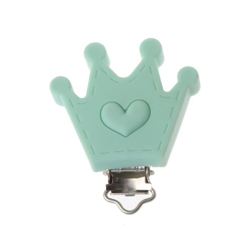 Attache-tétine en Silicone pour bébé, anneau de dentition en forme de couronne, porte-serviettes Anti-chute pour nouveau-né