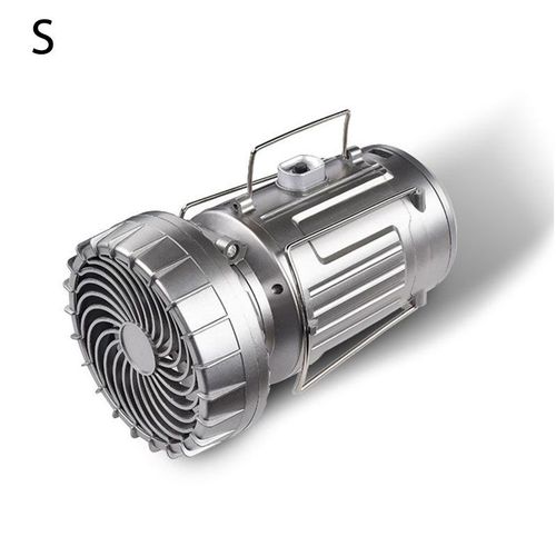 Ventilateur Électrique 2 En 1 À Panneau Solaire, Lampes De Camping 110-220v, Outil D'extérieur Portable Pour La Randonnée, La Pêche, Les Barbecues