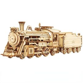 Puzzle De Train 3d En Bois, Kit De Construction De Modèle De Locomotive Pour Enfants, Cadeau D'Anniversaire