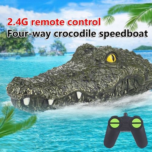 Bateau Télécommandé, Voiture Rc, Simulation D'Animaux, Tête De Crocodile, Farces Amusantes, Jouet Pour Enfant, Cadeau D'Horreur Pour Fête D'Halloween