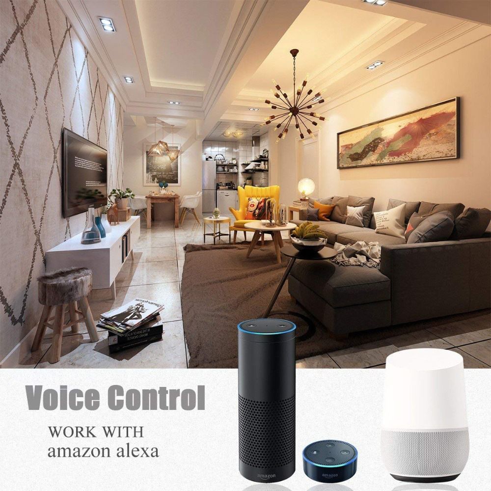 Plafonnier Led Intelligent Avec Commande Vocale Via Wi-Fi, L... - 3