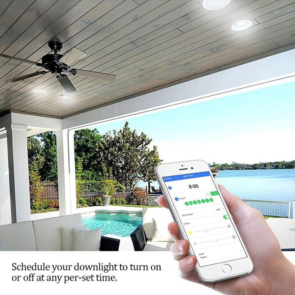 Plafonnier Led Intelligent Avec Commande Vocale Via Wi-Fi, L... - 4