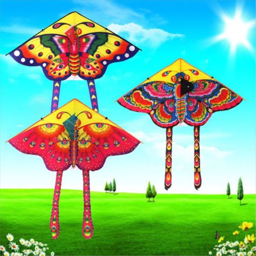 Cerf-Volant En Nylon Pour Enfants, Jouet D'Extérieur Pliable, Couleur Aléatoire, 90x50cm