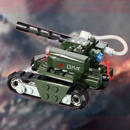 Bloc De Construction Alerte Rouge, Réservoir Militaire Soviétique 3 Marteau, 103 Pièces, Compatible Avec Les Principales Briques, Kit De Modèle De Jouet Cadeau