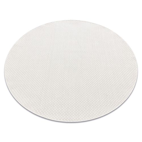 Cercle 200 Cm Tapis Timo 6272 Cercle Sizal Extérieur Blanc