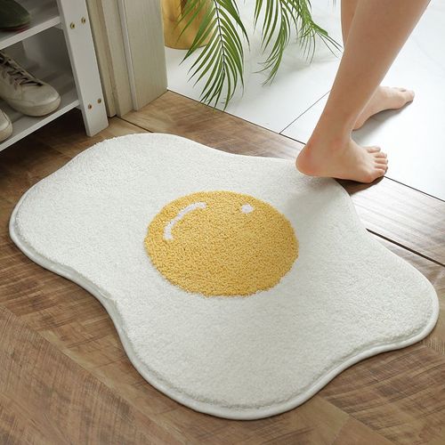 Tapis De Bain En Forme D'¿Uf, Paillasson Amusant, Pour Cuisine, Chambre À Coucher, Nordique, Bienvenue, Chic, Mignon, 2021
