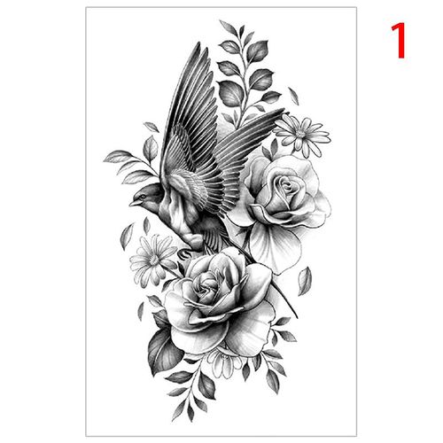 Autocollants De Tatouage Temporaire Étanche, Faux Tatouage, Aigle, Plume, Animal, Flash, Art Corporel, Pour Filles, Femmes, Hommes Et Enfants 