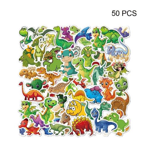 Autocollants À Colle À Répétition 066b, Décor De Fenêtre De Tasse, Thème Écologique Et Dinosaure