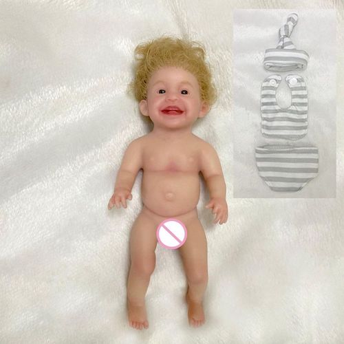 Mini Poupées Renaissance Pour Petites Filles, 6 Pouces, Corps Entier Réaliste, Jouets Artificiels Doux Avec Cheveux Enracinés, Matériau Vinyle 066b