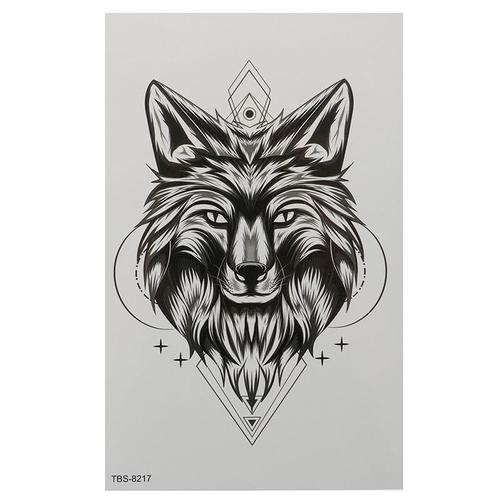 Tatouage Temporaire De Loup 3d, Transfert D'eau, Autocollant Pour Enfants, Femmes, Hommes, Lion, Dragon, Tatouage Corporel Pour Bras 