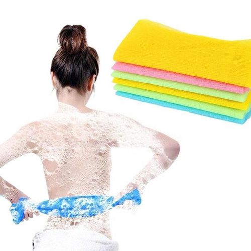 Bouffante Exfoliante Nettoyante Pour Le Corps, Lavage Du Corps, Gommage, Loofah, Nylon, Maille, Serviette De Bain, Douche, Tissu, Épurateur, Bulle De Savon Pour Le Bain, 1 Pièce 