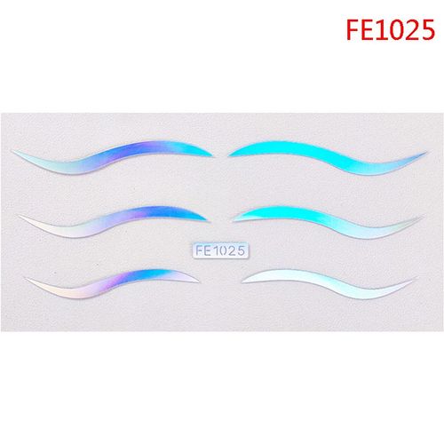 Autocollant De Visage Laser Coloré, 3 Paires, Tatouage Temporaire Étanche, Décor De Fête Pour Femmes 